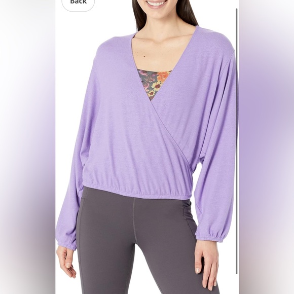 Beyond Yoga Tops - Beyond Yoga Wrapped Up Top Lilac